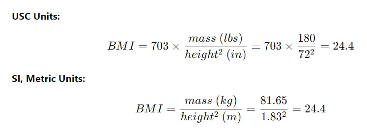 BMI Formula